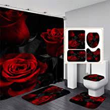 But whether that step is into burgeoning wilderness or onto a city stoop for you, rustic bathroom decor can be a soothing and distinctive style flourish to add to any home. Amazon Com Red And Black Rose Bathroom Set