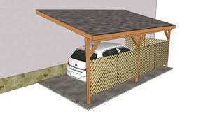 attached carport plans myoutdoorplans