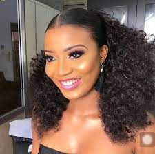 Pictures of gel up with kinky for round face : 30 Best Gel Hairstyles For Black Ladies 2021