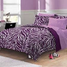 Zebra Purple Bed In A Bag Set Chf Queen