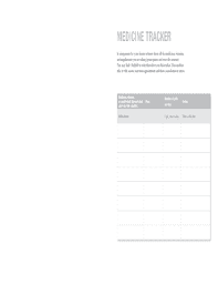 Get Free Printable Medication Tracker Form Samples To Submit In Pdf