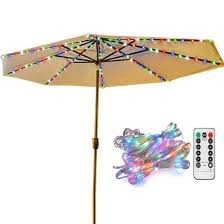 Patio Led Umbrella String Lights 8