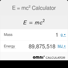 E Mc² Calculator