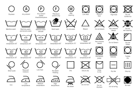 laundry symbols vectors ilrations