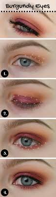 burgundy makeup look