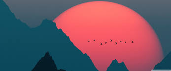 sunset ultra hd desktop background