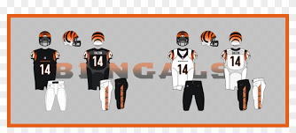 Bengals qb brandon allen (knee), lb logan wilson (ankle) have been ruled out for monday's game against the pittsburgh steelers. 68isxtwr Cincinnati Bengals Uniform Redesign Hd Png Download 1456x589 3988283 Pngfind
