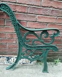 Vintage Pair Of Cast Iron Garden Bench