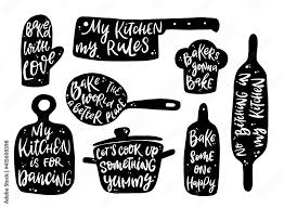 Set Of Hand Lettering Quotes For