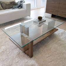 Glass And Wood Coffee Table Sets