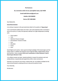 Cover Letter For Auto Mechanic Apprenticeship Coursework
