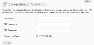 putting ftp info in wp config php to