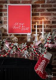 cozy fireplace christmas decorations