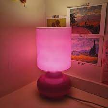 Vintage Ikea Lykta Pink Lamp Retro