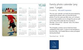 yearly calendar with microsoft word