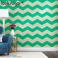 Chevron Wall Stripes Decal With Wall