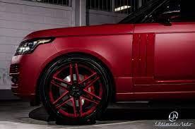 Matte Red Range Rover Celebrity Auto