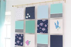 Modern Quilt Fabric Wall Art Pretty