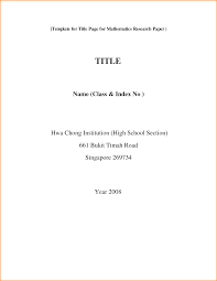  Download  High School Research Paper Format 
