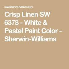 Crisp Linen Sw 6378 Yellow Paint