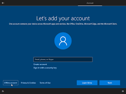 windows with a local account