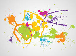 Colorful Splatter Vector Art Graphics