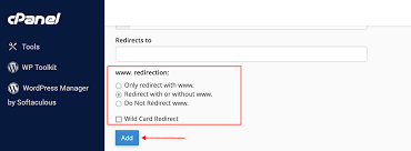 how to redirect a domain in cpanel