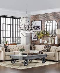 Farmhouse Style Sofa Available In Beige