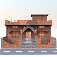 1300 sqft village modern house design