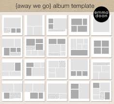 Away We Go Album Template 12x12 Travel Album Etsy
