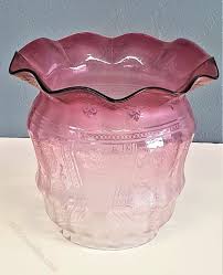 Victorian Ruby Glass Oil Lamp Shade