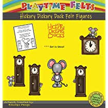 Your child will love coloring the final and most exciting part of the song: Amazon Com Hickory Dickory Dock Nursery Rhyme Felt Figures Adorable Felt Figures For Flannel Board Teaching For Toddlers Preschoolers And Kindergarten Large Uncut Felt Characters Toys Games