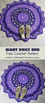 gigant doily rug free crochet pattern