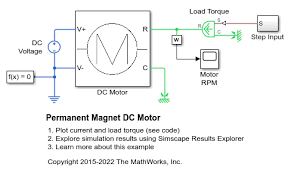 permanent magnet dc motor matlab
