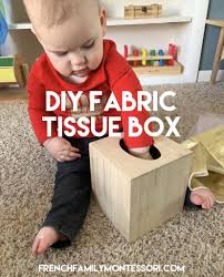 diy fabric tissue box french family