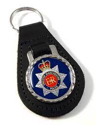 greater manchester police leather key fob