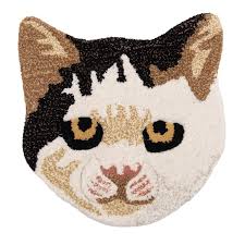 for0023 rug cat 35x35 cm beige brown