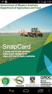snapcard spray app agriculture and food