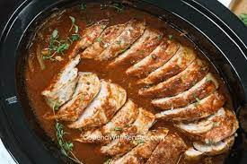 Easy crock pot pork tenderloin takes less than 10 minutes to prepare and slow cooks to perfection in 4 hours. Crock Pot Pork Tenderloin 5 Minutes Prep Spend With Pennies