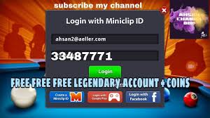Choose your region and platform. 8 Ball Pool Free Legendary Account Email And Password Youtube