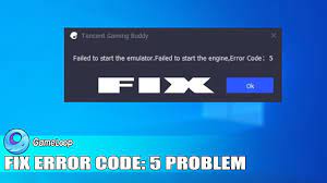 engine error code 5 fix gameloop 7 1