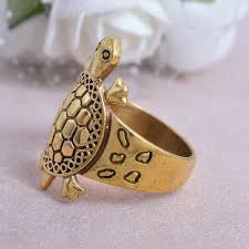 handmade gold br turtle ring