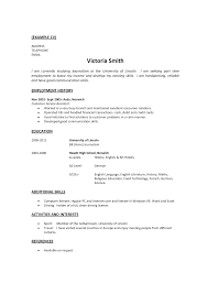 Work History Template Work Experience Resume Example On Example