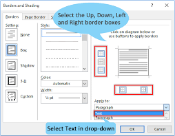 how to create border around text in