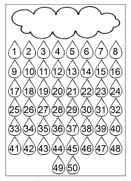 Number Chart 1 50 For Kids Printable Coloring Pages For Kids