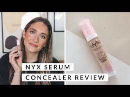 nyx bare with me serum concealer review