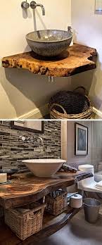 Included, is a copper vessel sink and a pump style faucet. 35 Creative Diy Live Edge Wood Projects Ideas For 2021