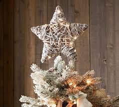 Light Up Snowy Star Handcrafted Rattan