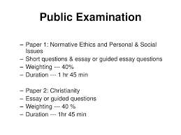 ethics religious studies ppt public examination paper 1 normative ethics and personal social issues short questions