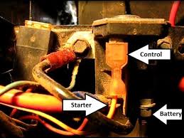 The first element is symbol that indicate electric component from the circuit. How To Troubleshoot And Replace The Starter Solenoid On An Mtd And Other Lawn Tractors Youtube